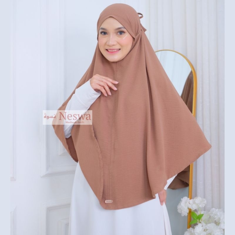 Bergo Crinkle Jumbo Premium XL Bergo Crinkle Airflow Jilbab Crinkle Jumbo Non Pet