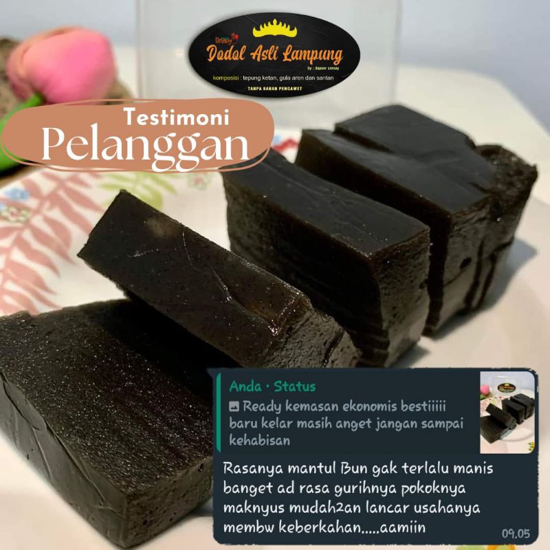 

Dapoer Umnay Dodol Durian Asli Lampung Kemasan Ekonomis