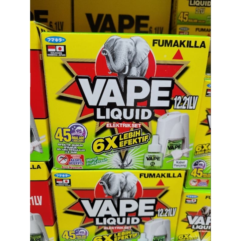FUMAKILLA VAPE CLD ULTRA 6X LEBIH EFEKTIF 45 MALAM  FRUITY FRESH