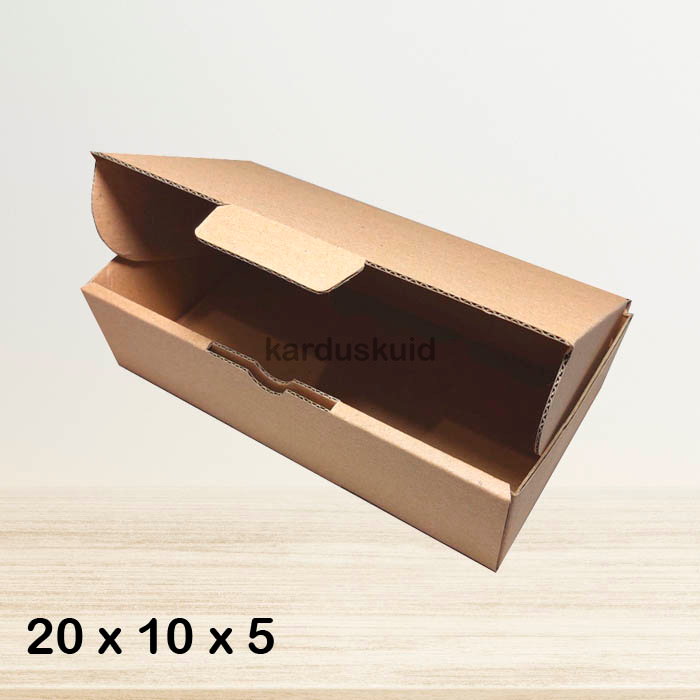 

Kardus 20 x 10 x 5 cm die cut tipe E Flute K150 box kotak karton packing