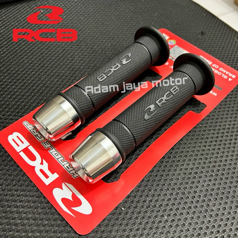 RCB ORIGINAL HANDGRIP HG55 + JALU STANG PCX CHROME JUMBO UNIVERSAL