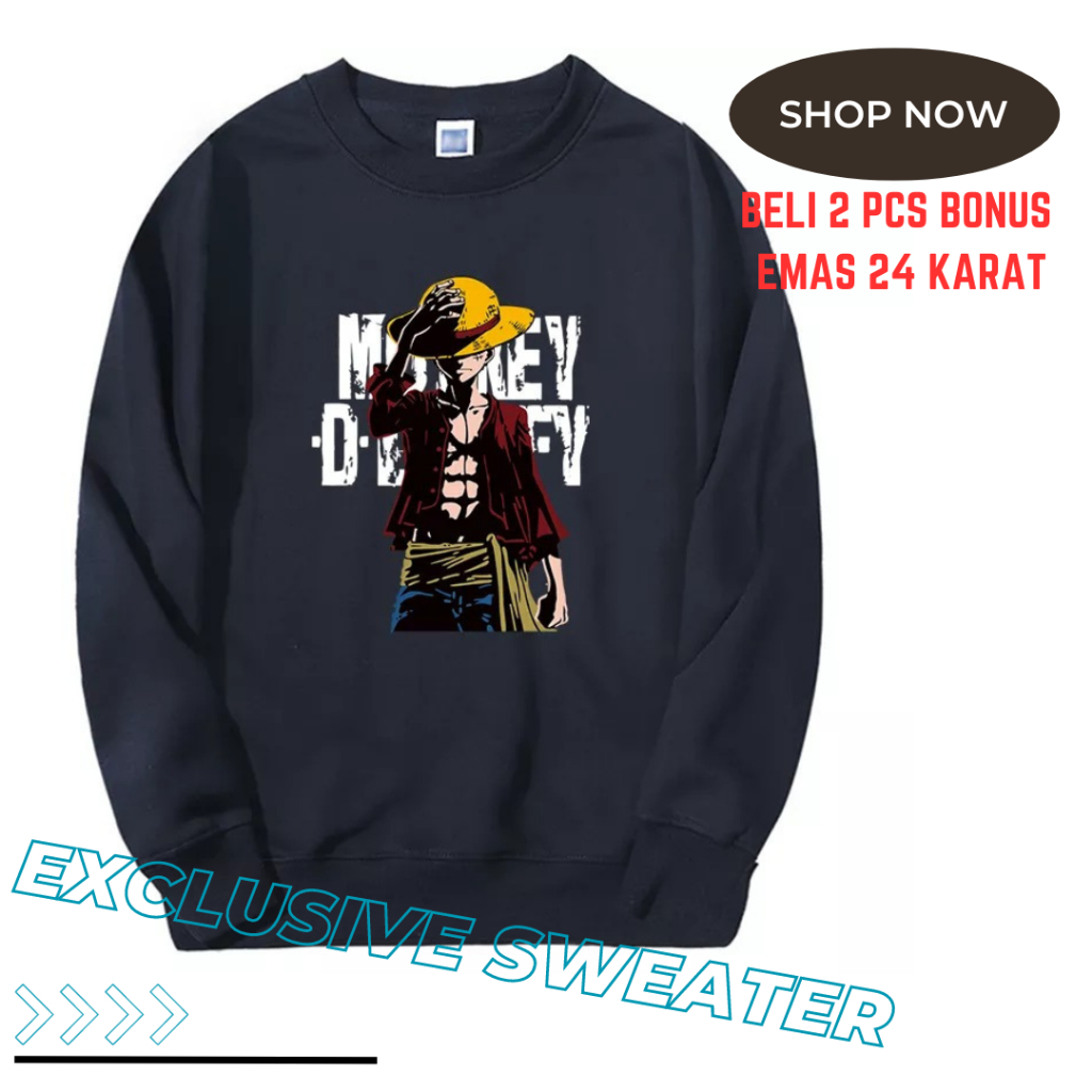 Sweater Crewneck Anime Sweater Hoodie Cowok Sweater Cowok Keren Sweater Crewneck Aesthetic