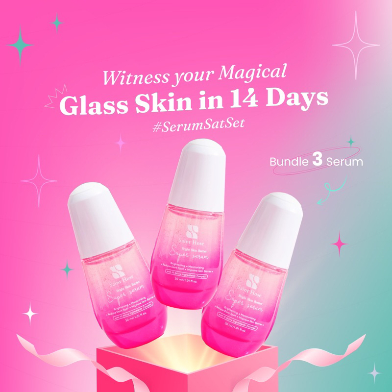Bundle 3 Saint Hose Magic Serum 30ml - 14 Days Glass Skin