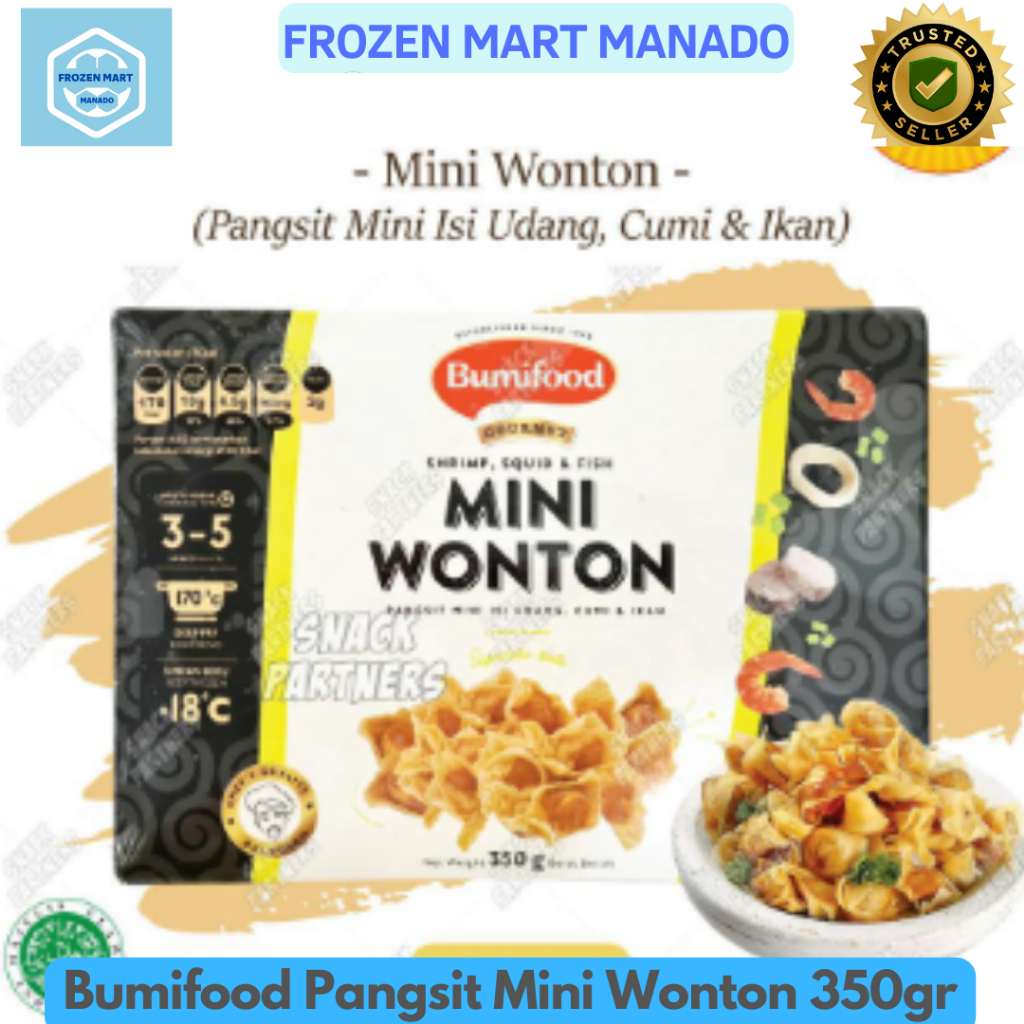 Bumifood Pangsit Mini Wonton 350gr - Frozen Mart Manado (Frozen Food Manado)