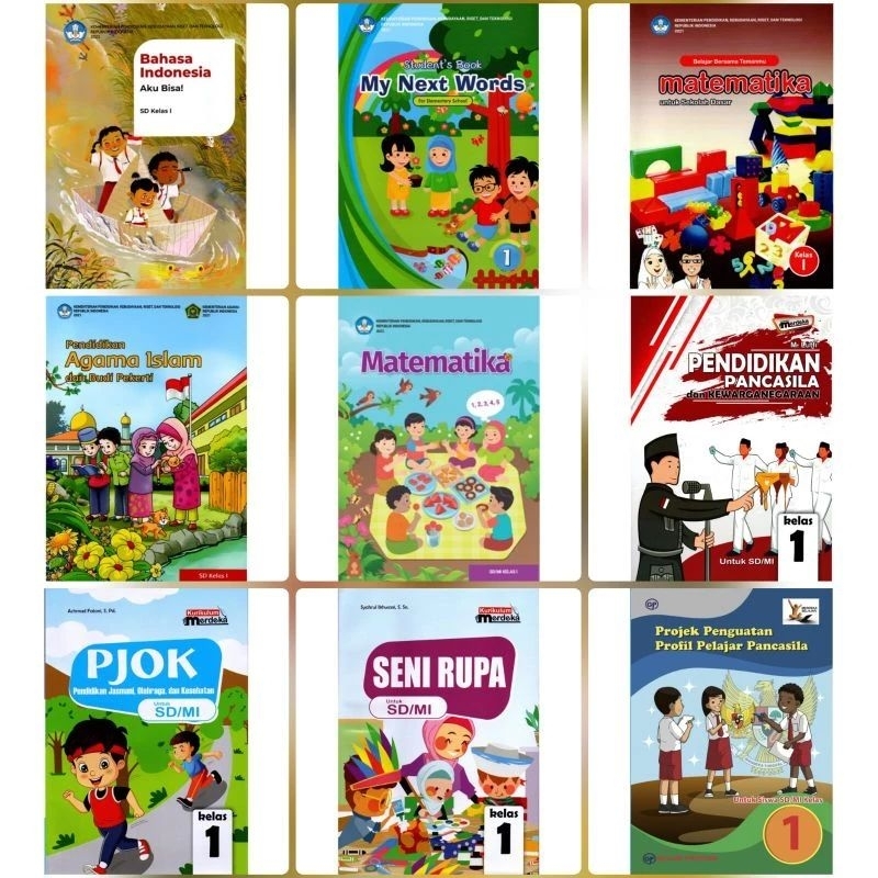 

TERBARU,BUKU KURMER SD/MI KELAS 1/BUKU KURIKULUM MERDEKA SD/MI KELAS 1,VERSI KEMENDIKBUD