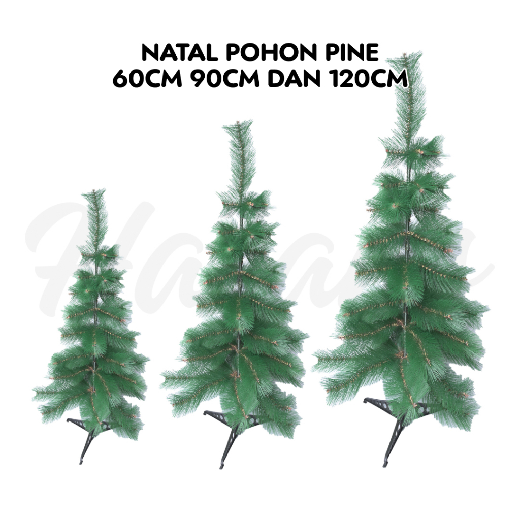 [60 90 120Cm] Pohon Natal Christmas Tree Ukuran 60 - 120 Cm / Pohon Cemara Dekorasi Hiasan Natal / P