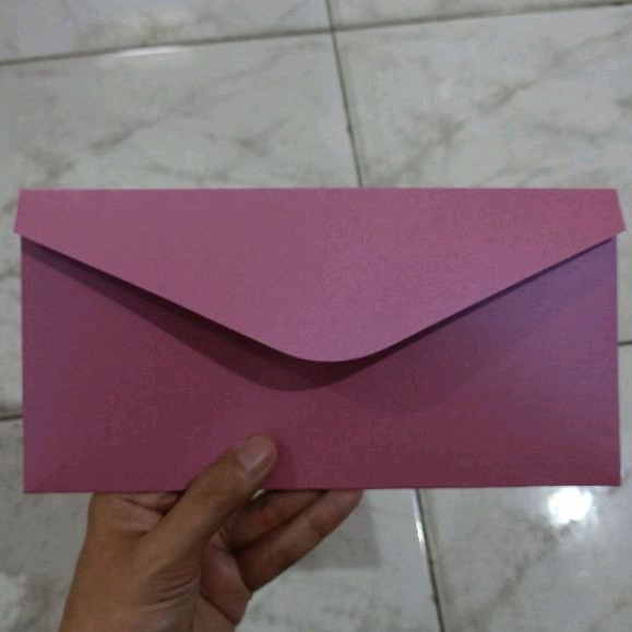 

Amplop Pink Tua Jasmine Panjang 11x22cm