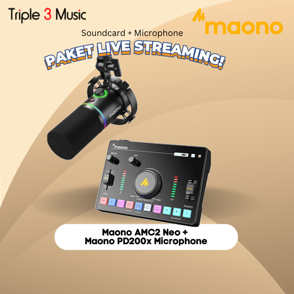 Paket live Streaming Premium MAONO AMC2 NEO + Maono pd200x