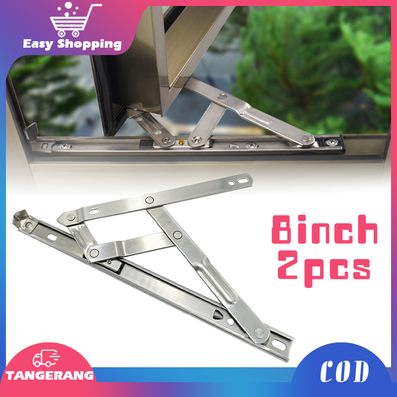 2pcs Engsel Casement 8 Inch Engsel Jendela Casement Stainless Steel Engsel Casement Jendela