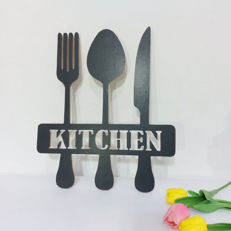 dekorasi dinding tempel aesthetic tulisan kitchen