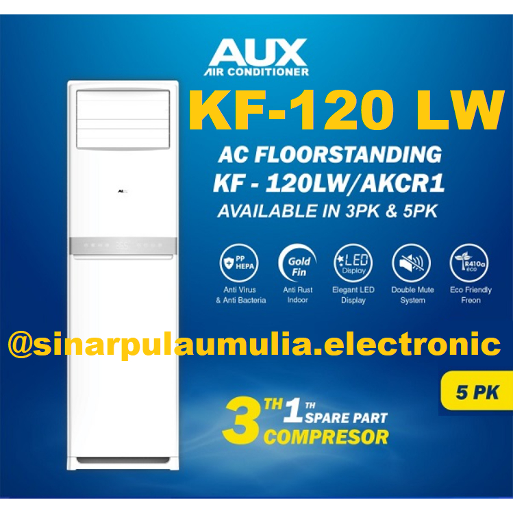 AUX AC Berdiri Floor Standing 5 PK - KF-120 LW/AKCR1 /KF 120 / KF120 AKCR1 AKCR / KF-120 LW / AKCR1 