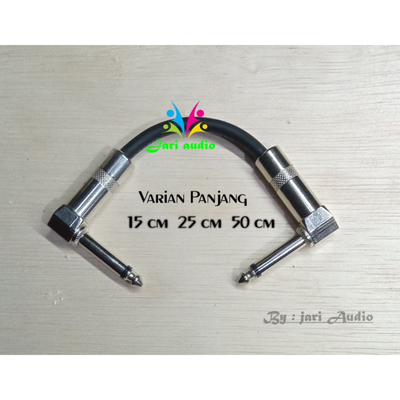 Kabel Jack Jumper Efek Gitar 10 Cm -50 Cm -15 Cm