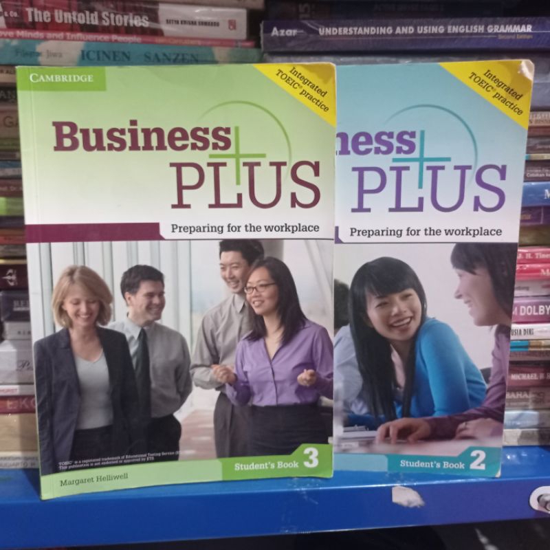buku bekas  BUSINESS PLUS preparing for the workplace   STUDENTS BOOK  2 &  3   CAMBRIDGE