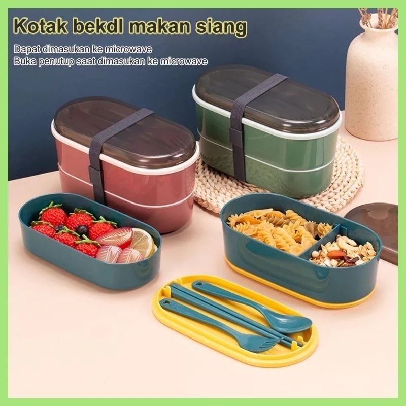 tempat makan lunch box 700 ml kotak makan tempat bekal makan anak dan dewasa