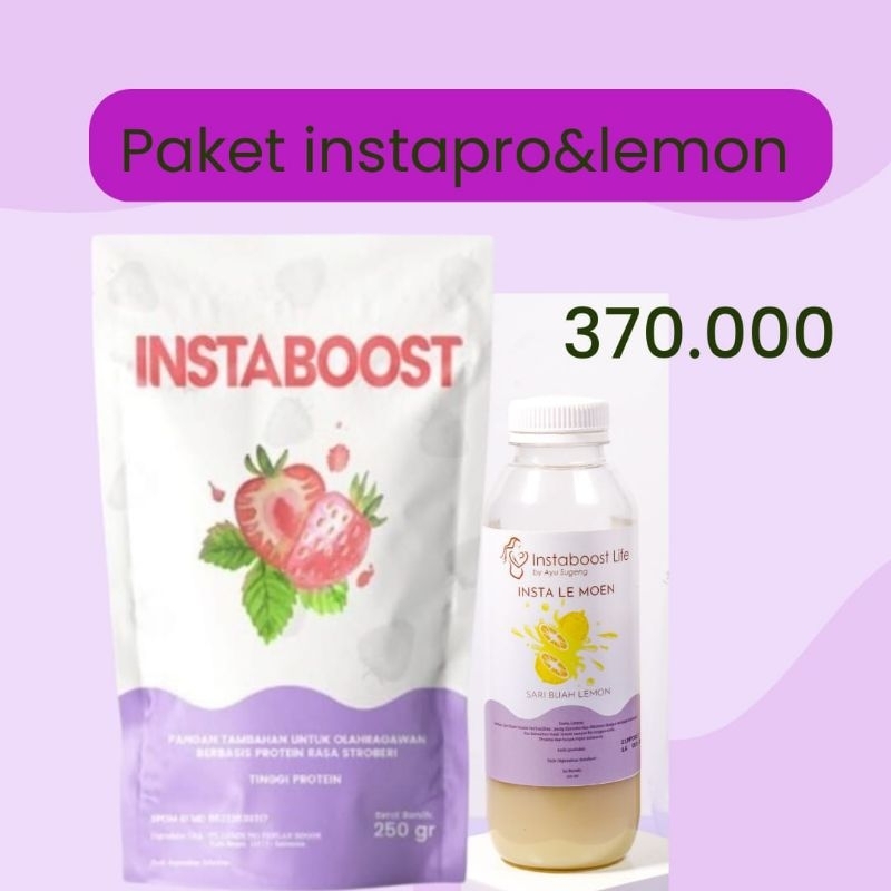 Paket Instapro dan lemon instaboost life by ayu sugeng