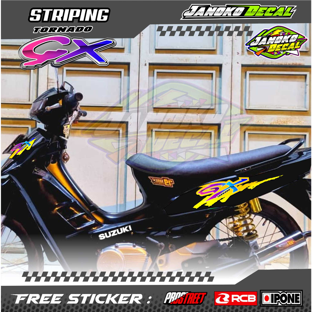 STRIPING VARIASI SUZUKI TORNADO GX  / STICKER LIST VARIASI MOTOR SUZUKI TORNADO GX
