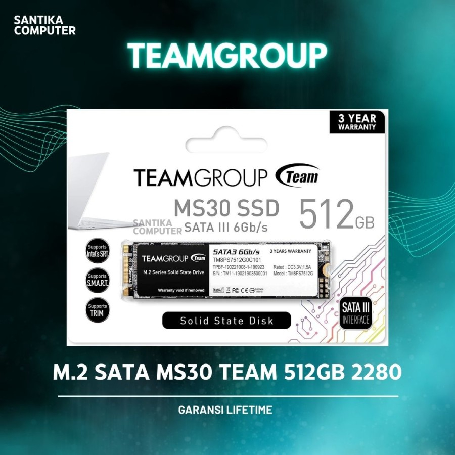 SSD M2 SATA 512GB / 512GB TEAM MS30 M.2 2280 SATA