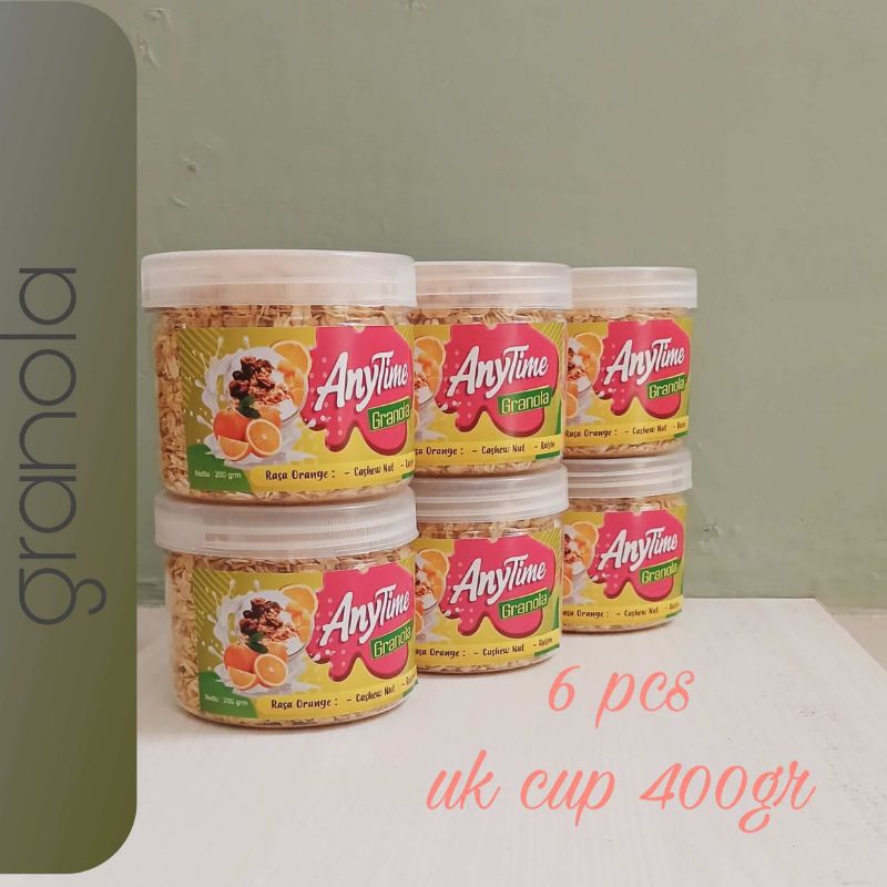 

makanan ringan,sereal,granola snack,6pcs/ukcup400gr