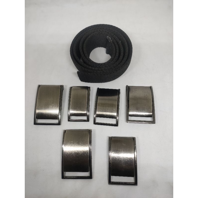 KEPALA GESPER IKAT PINGGANG PLAT JEPIT 4 CM.