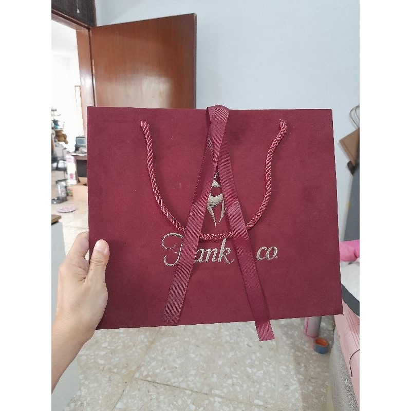 Shopping bag Frank and Co bludru mediun