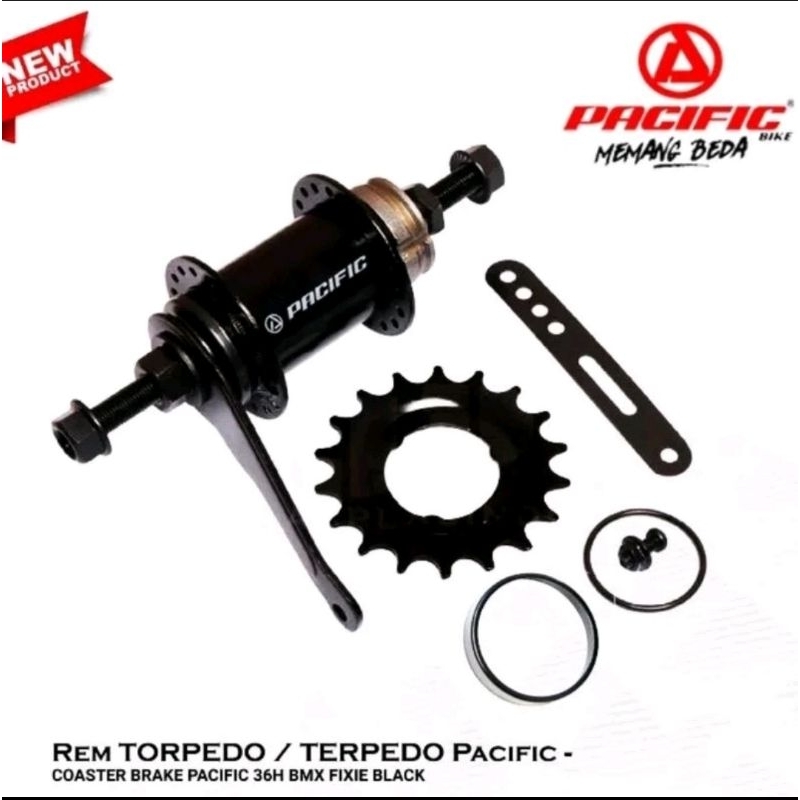 Hub Bos Rem Terpedo Lubang 36H Sepeda BMX Fixie Lipat Federal MTB Mini
