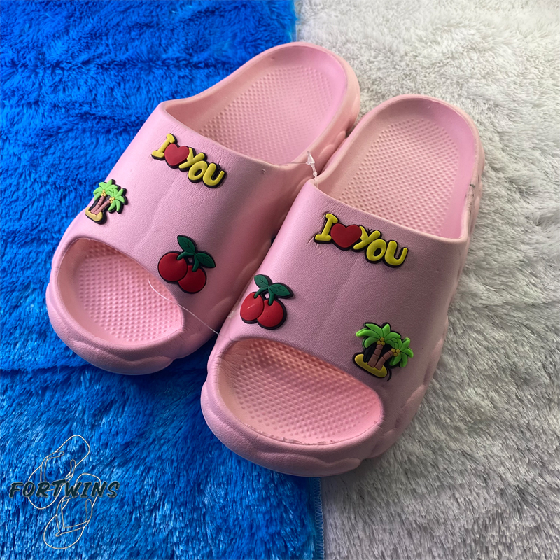 [FLASHSALE] Fortwins Balacca 064L Sandal Selop Wanita Perempuan ABG Dewasa Rumahan Karet Jelly Motif