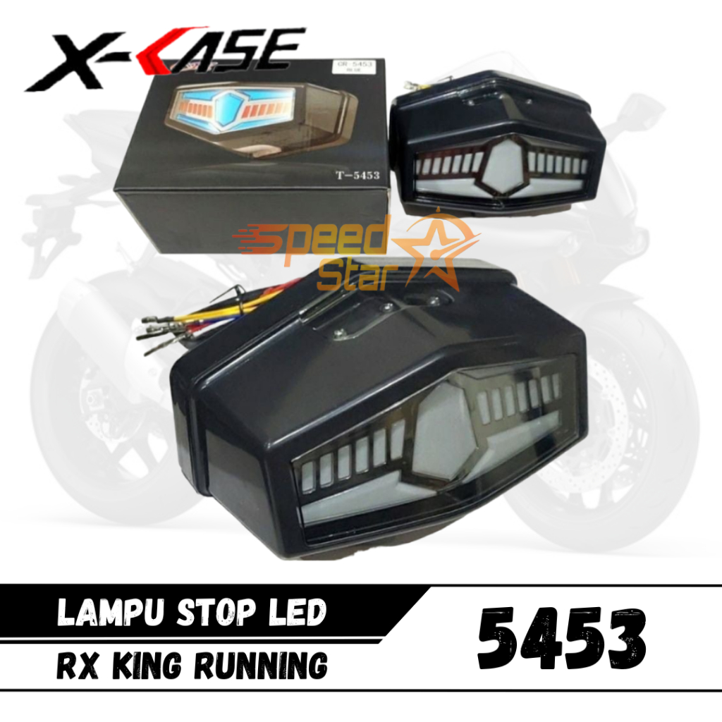 Lampu Stop Belakang XCASE RX KING Led Runing Lampu Stop RX KING Lampu Motor RX KING