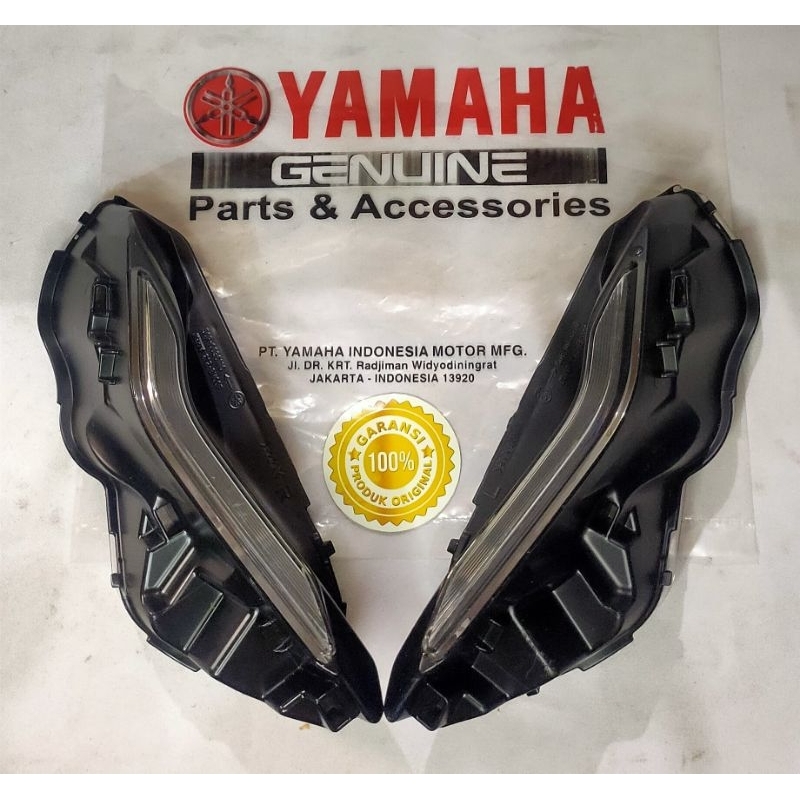 Mika kaca lampu alis senja set kanan kiri r15 v4 original