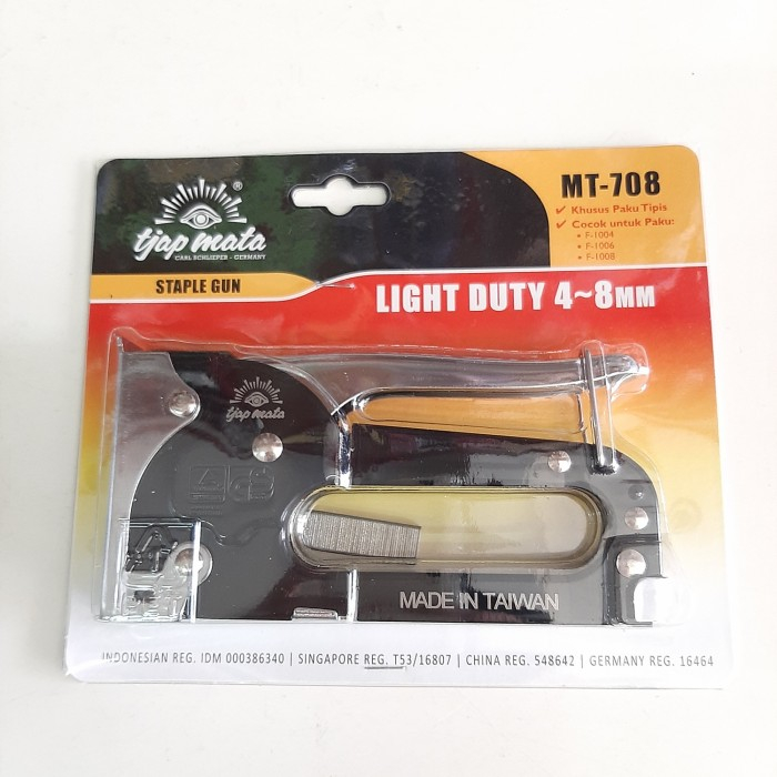 

STEPLES STEPLER TEMBAK TJAP MATA MT 708 LIGHT DUTY 4-8MM STAPLES
