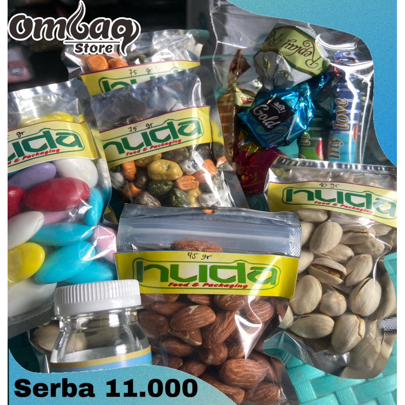 

Serba 11.000 Air Zam-zam 50ml, Almond panggang, Kacang pistachio, Cokelat kerikil, Cokelat oval, Cokelat turkey