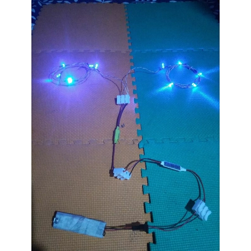 lampu layangan flash kedip warna BIRU