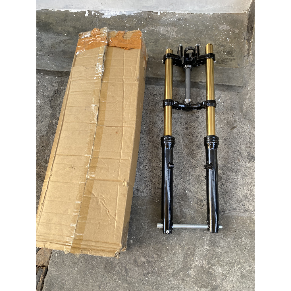 Shock Depan ninja rr as gold Skok ninja as gold pnp honda CB GL MP TIGER Shock depan ninja RR buttom