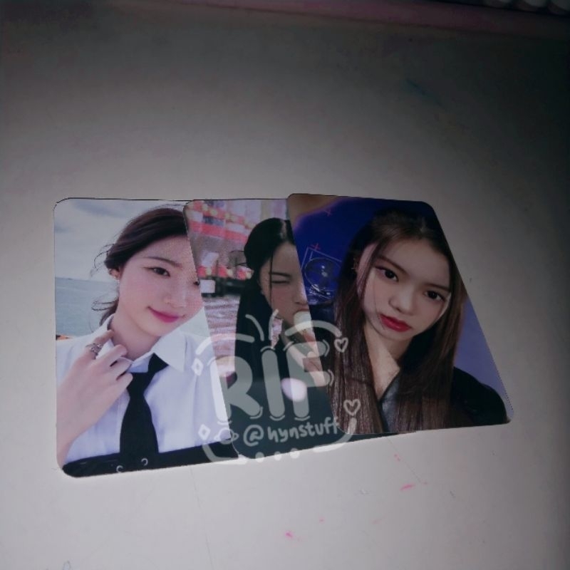 LE SSERAFIM official photocard kazuha eunchae qr garam