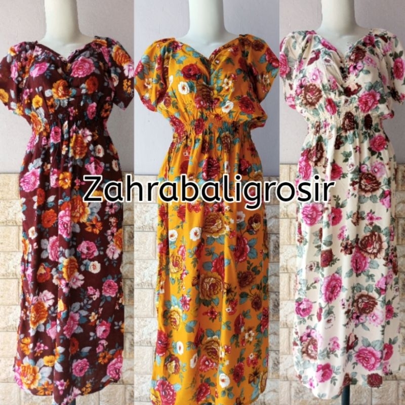 DRESS ZARA MOTIF PANJANG//DRESS WANITA KOREAAN STYLE
