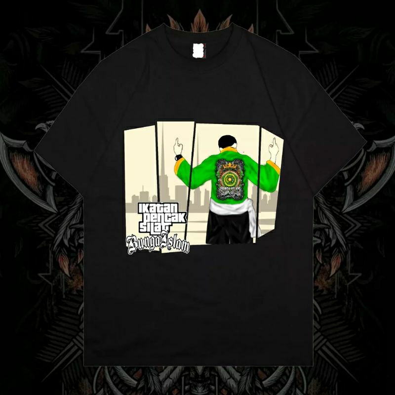 IPSBI STORE | Kaos Bunga Islam 24s SABLON A2  | v45