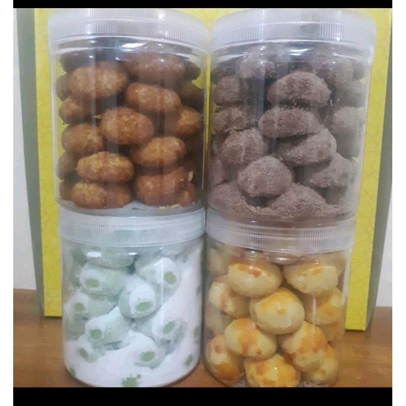 

paket4.nastar.pandan.bola milo.palem cheese.uk toples600ml