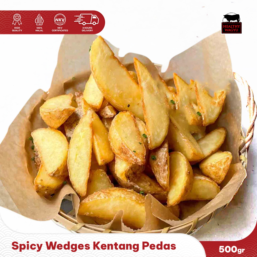 

SPICY WEDGES - KENTANG WEDGES PEDAS (500GR) HealthyWagyu