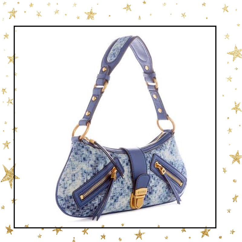 Belle Shoulder Denim Bag Guess