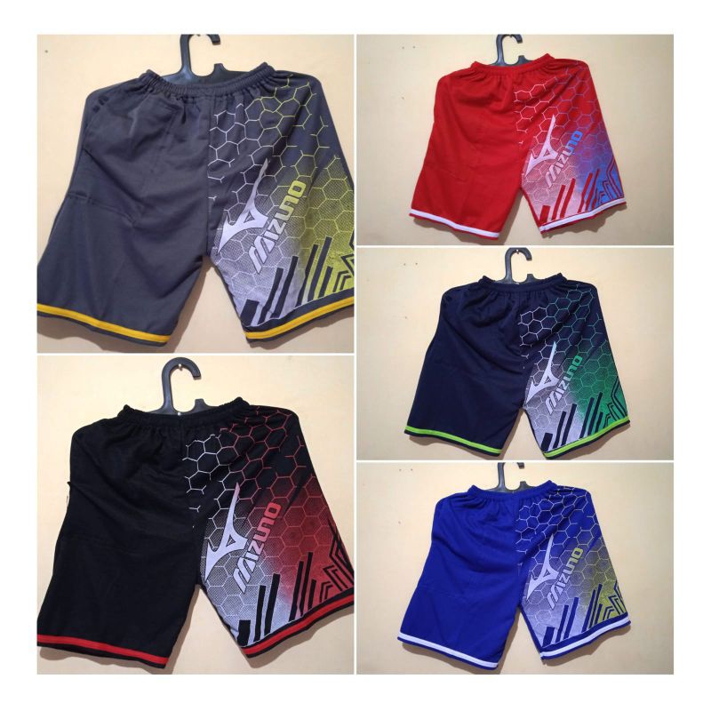 (GROSIR) CELANA PENDEK PRIA/ KOLOR COWO SABLON