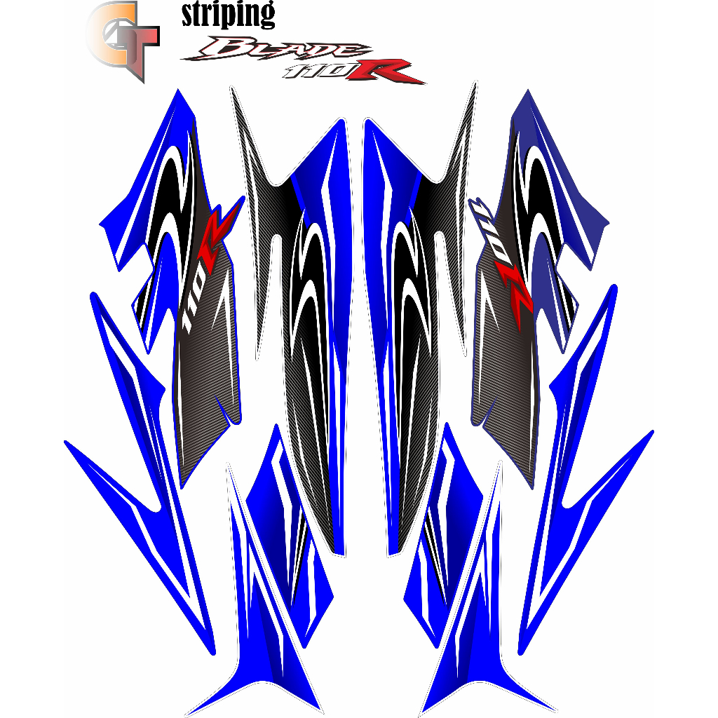 striping blade 110 / stiker blade 110 / variasi blade 110