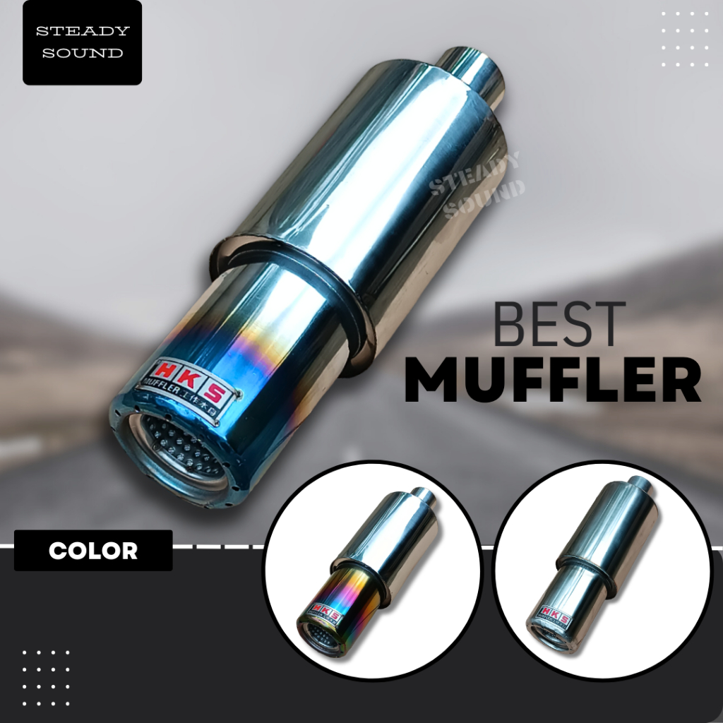 Knalpot Racing Mobil HKS MUFFLER Suara Bass adem empuk