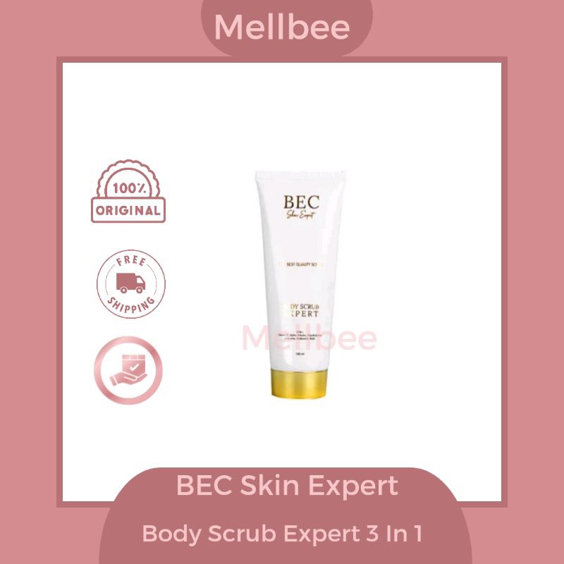 BEC Skin Expert - Body Scrub bleaching pemutih badan ampuh permanen bpom