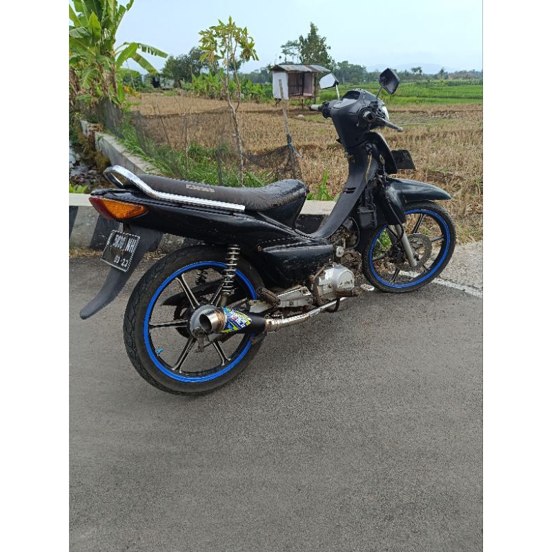 knalpot racing SUPRA X SUPRA FIT SILINCER SLINCER KNALPOT SANDEKALA LEHER LEHERAN INLET 50 MM