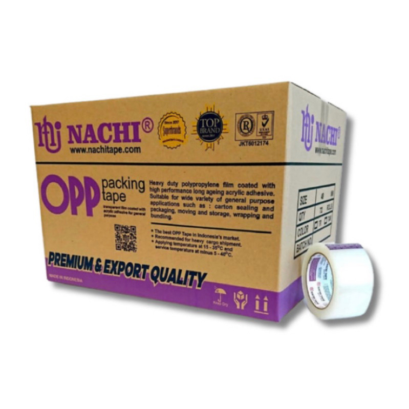 

Lakban/Isolasi Nachi 2 inch x 100 yard / slop isi 6 pcs