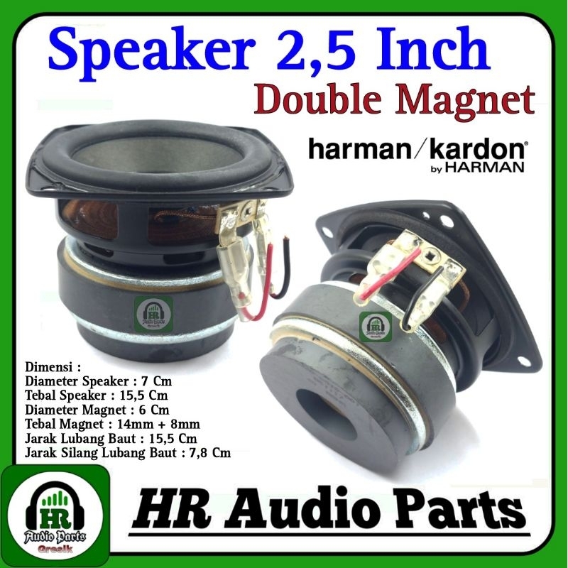 Speaker 2.5 " Inch Double Magnet 10W 4R 10Watt 4Ohm For Harman / Kardon