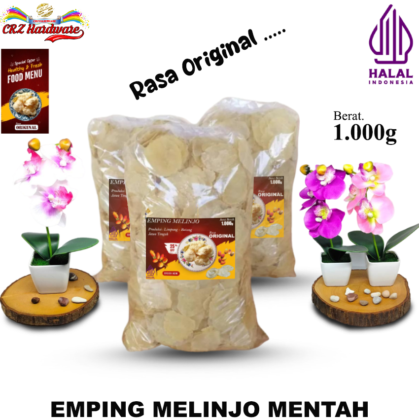 

Emping Melinjo 1 KG Keripik Emping Blinjo Kerupuk Mlinjo Mentah Original Murah 1kg