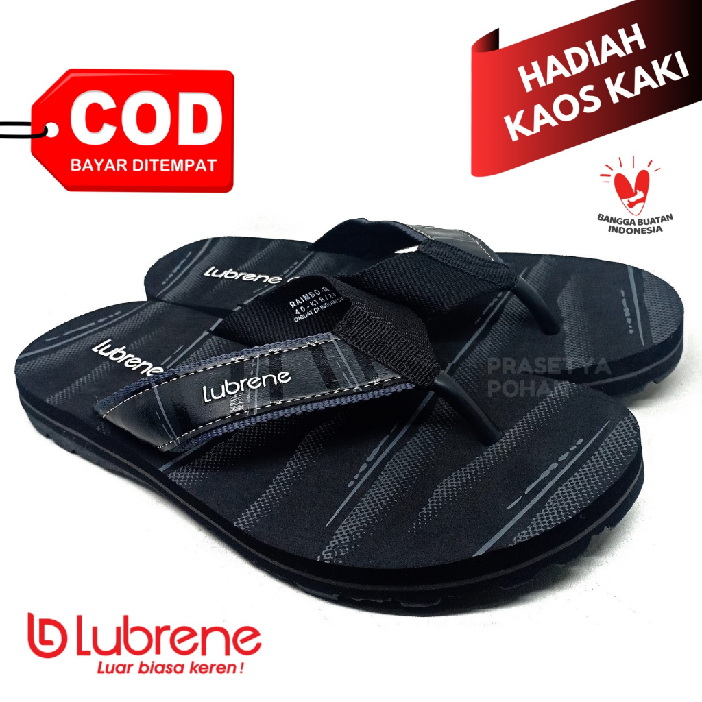 Sandal Pria Lubrene Original Anti Air - Sendal Lubrene Pria Original Raimbo