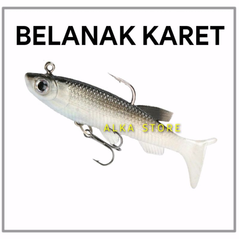 Umpan Soft Lure Ikan Belanak Karet 8 cm 13 gram