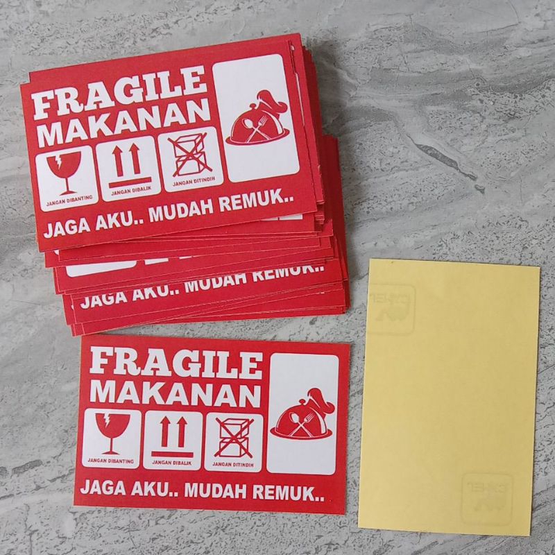 

STIKER FRAGILE MAKANAN (8cm x 5cm)
