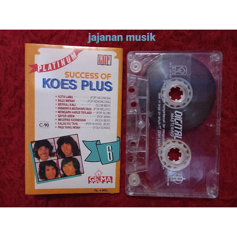 Kaset Pita Koes Plus (Platinum Success of 6)